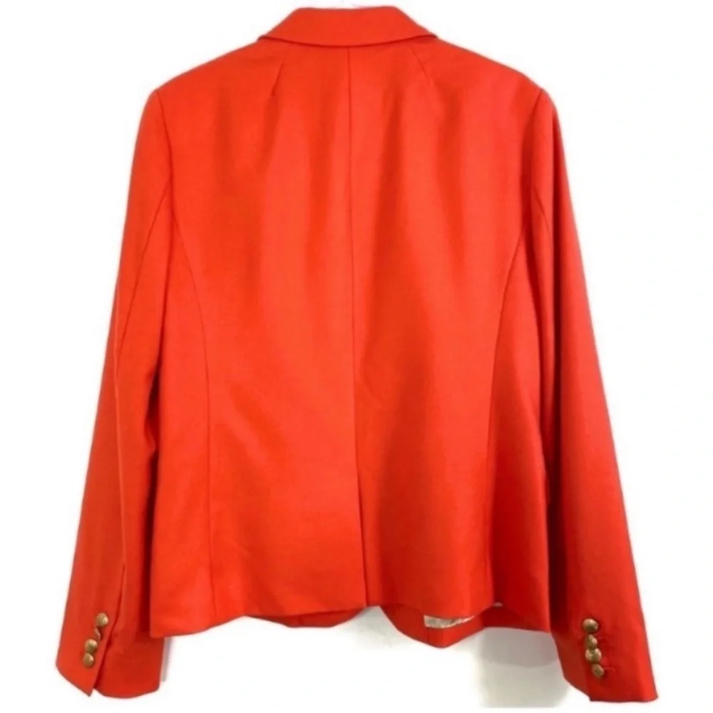 J.Crew Original Schoolboy Blazer Classic Jacket in Orange Style 92480 Size 12